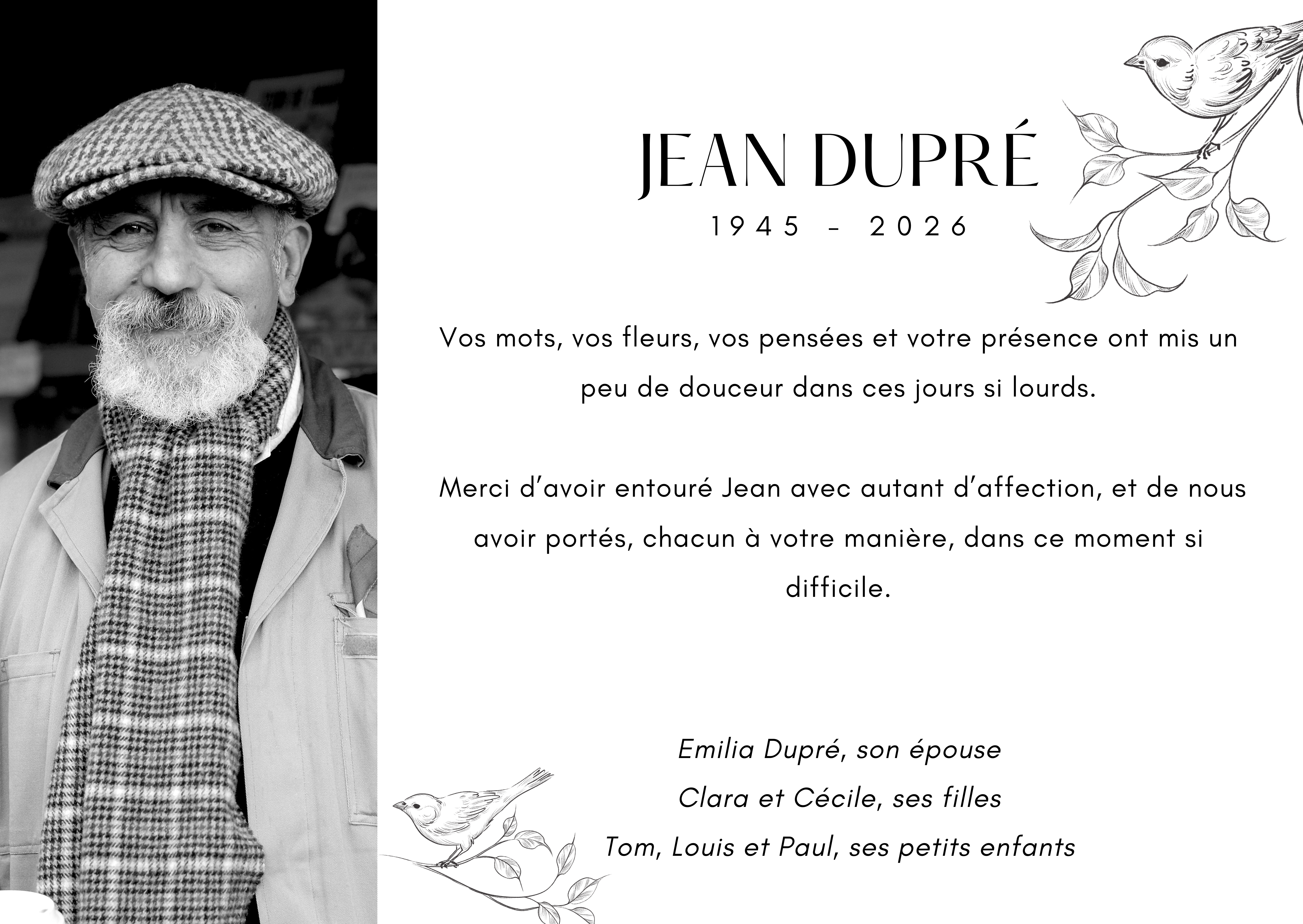 Faire-part variante 3